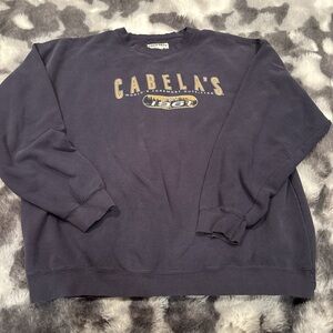 Cabela's Men's Dark Blue Crewneck Sweater